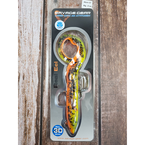 Силікон Savage Gear 4D Real Eel 300mm 80.0g Golden Ambulance PHP (поштучно), Довжина силікону: 300mm, Колір силікону: Golden Ambulance PHP, фото , изображение 2