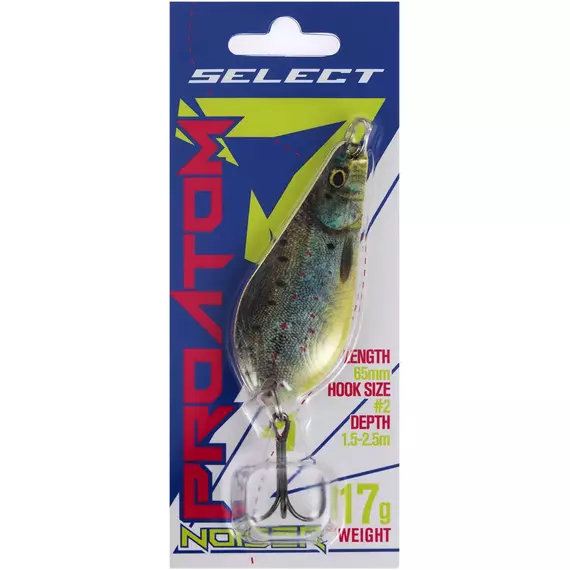 Блешня Select ProAtom Noiser 17.0g 65mm S47, Вес: 17г, Цвет блесны: S47, фото , изображение 2