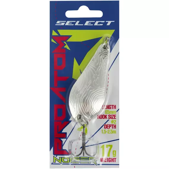 Блешня Select ProAtom Noiser 17.0g 65mm #01, Вес: 17г, Цвет блесны: 01, фото , изображение 2
