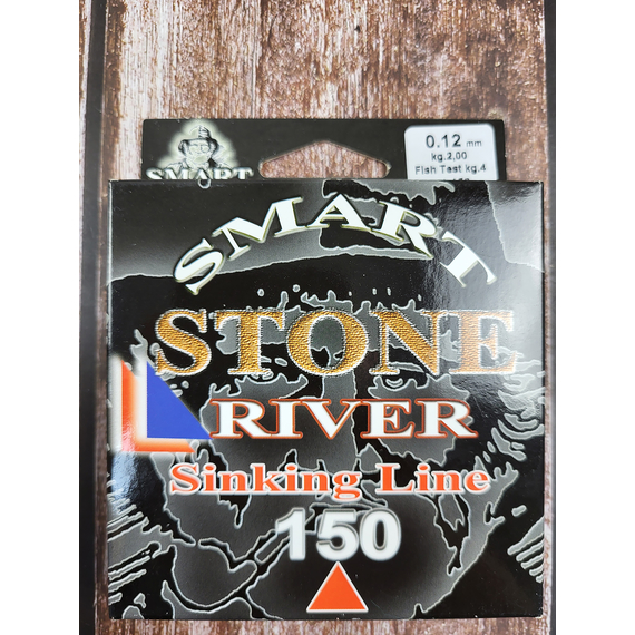 Жилка Smart Stone River Sinking 150m 0.12mm 2.0kg, Діаметр: 0.12mm, Розмотування: 150m, фото , изображение 2