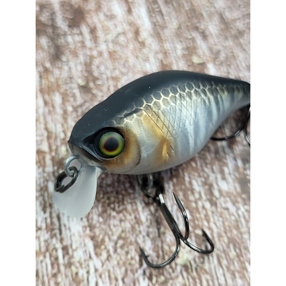 Воблер Jackall Chubby 38mm, 4гр, до 1м, UV Mat Silver&Black, Розмір/Вага: 38мм/4г, Колір воблера: UV Mat Silver&Black, фото , изображение 6