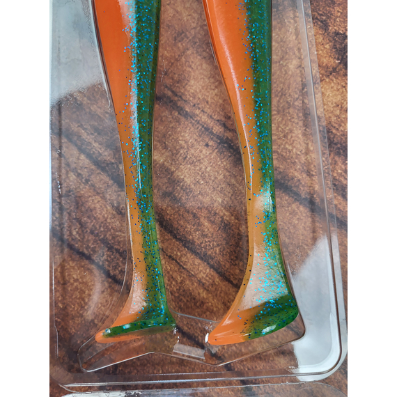 Силикон Keitech Easy Shiner 8" (2 шт/уп), цвет: pal#11 rotten carrot, Длина силикона: 8" (20.3 см), Расцветка силикона: PAL#11 Rotten Carrot, фото , изображение 8