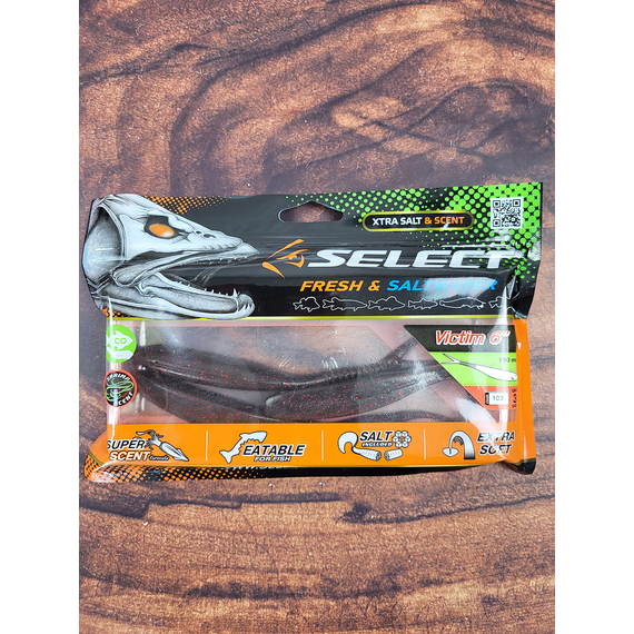 Силикон Select Victim V-Tail 6" #103 (3 шт/уп), Длина силикона: 6.0" (15.24 см), Расцветка силикона: 103, фото , изображение 4