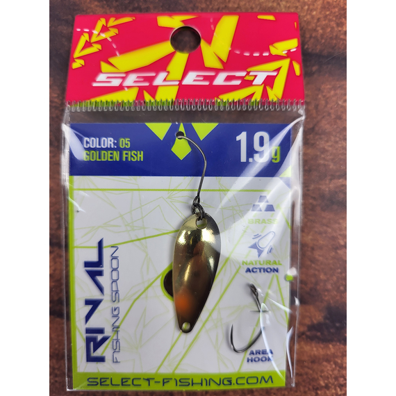 Мормышка Select Rival 1.9g 30mm #05 Golden Fish, Вес: 1.9, Цвет блесны: #05 Golden Fish, фото , изображение 3