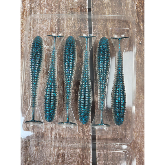 Силікон Keitech Swing Impact FAT 4.3" (6 шт/уп),, колір: ea#22 electric silver shi, Довжина силікону: 4.3" (10.9 см), Колір силікону: EA#22 Electric Silver Shi, фото , изображение 7