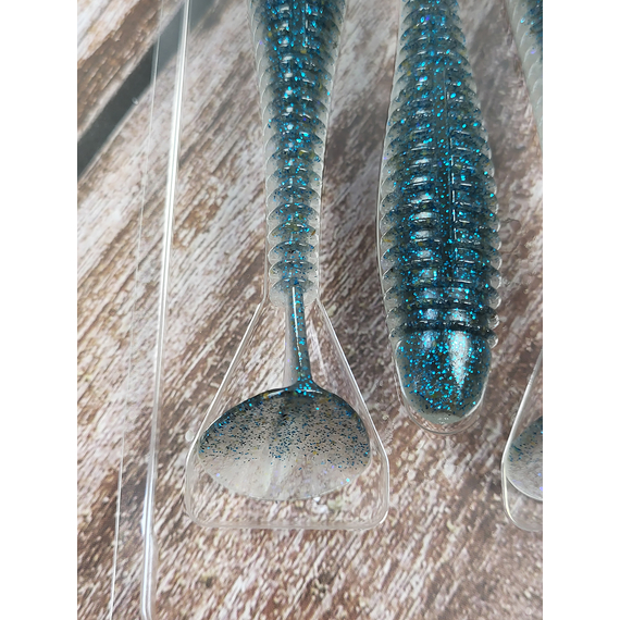 Силікон Keitech Swing Impact FAT 4.3" (6 шт/уп),, колір: ea#22 electric silver shi, Довжина силікону: 4.3" (10.9 см), Колір силікону: EA#22 Electric Silver Shi, фото , изображение 10