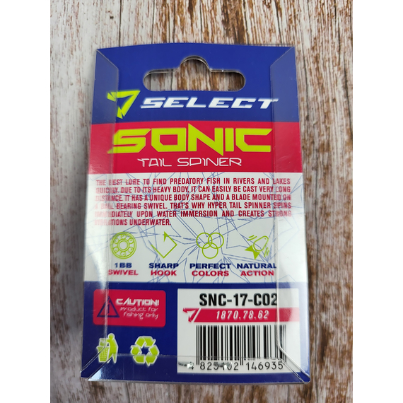 Тейл-спинер Select Sonic 17.0g #02, Вес: 17г, Цвет блесны: 2, фото , изображение 4
