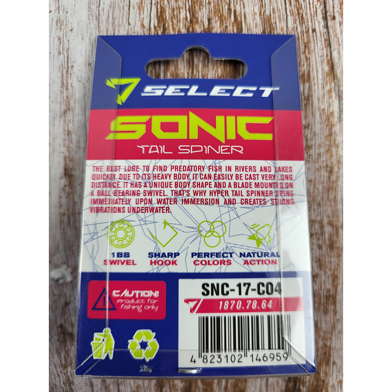 Тейл-спинер Select Sonic 17.0g #04, Вес: 17г, Цвет блесны: 4, фото , изображение 4