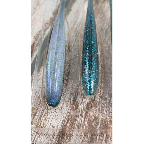 Силикон Keitech Easy Shiner 5" (5 шт/уп), цвет: ea#22 electric silver shi, Длина силикона: 5" (12.7 см), Расцветка силикона: EA#22 Electric Silver Shi, фото , изображение 7