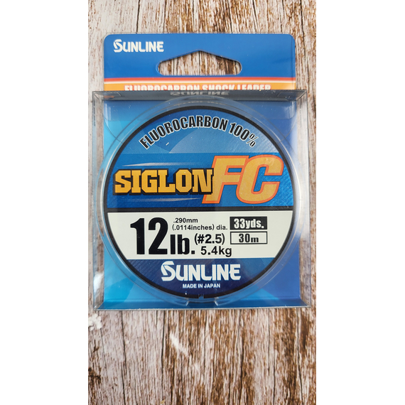 Флюорокарбон Sunline SIG-FC 30м 0.290мм 5.4кг поводковый, Діаметр: 0.290, фото , изображение 2