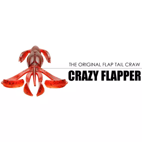 Силікон Keitech Crazy Flapper 2" PAL#11 Rotten Carrot (8 шт/уп), Довжина силікону: 2" (5.1 см), Колір силікону: PAL#11 Rotten Carrot, фото , изображение 3