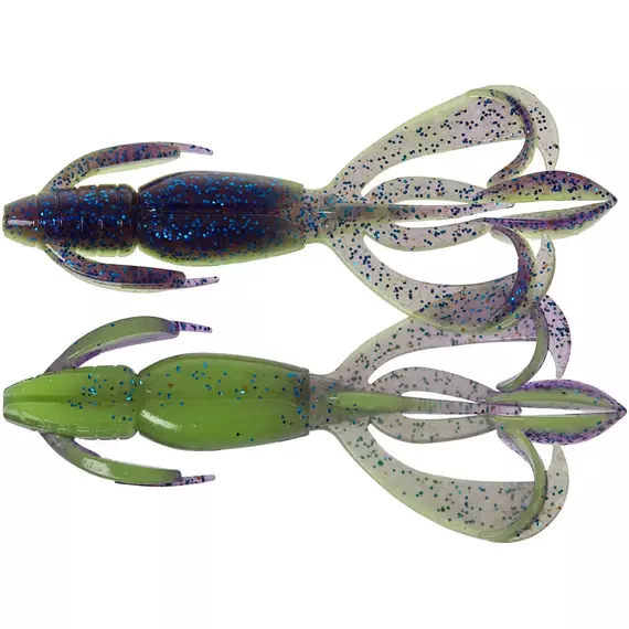 Силікон Keitech Crazy Flapper 2" PAL#06 Violet Lime Berry (8 шт/уп), Довжина силікону: 2" (5.1 см), Колір силікону: PAL#06 Violet Lime Berry, фото 