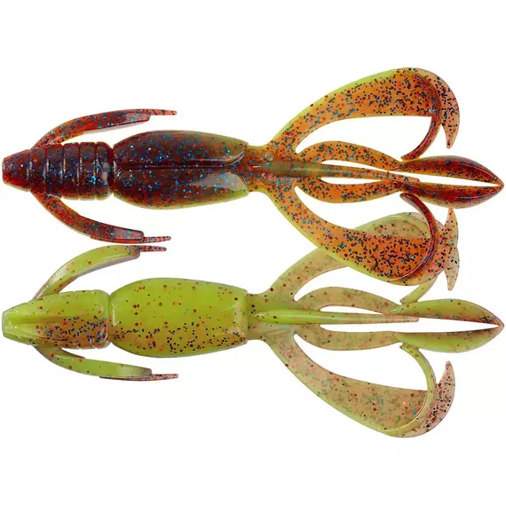 Силікон Keitech Crazy Flapper 2" EA#15 grape chart red flk (8 шт/уп), Довжина силікону: 2" (5.1 см), Колір силікону: ea#15 grape chart red flk, фото 