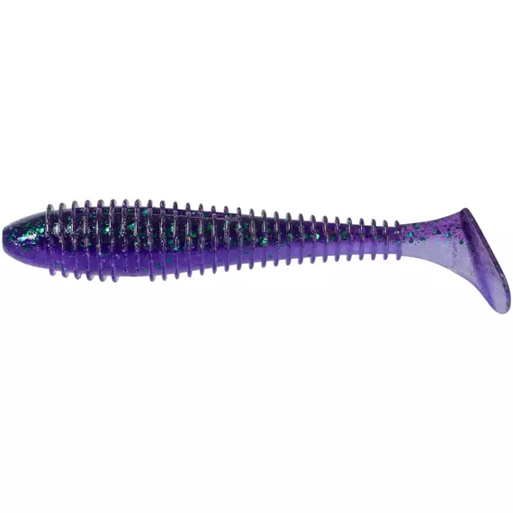 Силікон Keitech Swing Impact Fat 5.8" #408 Electric June Bug (4 шт / уп), Длина силикона: 5.8" (14.7 см), Расцветка силикона: #408 Electric June Bug, фото 