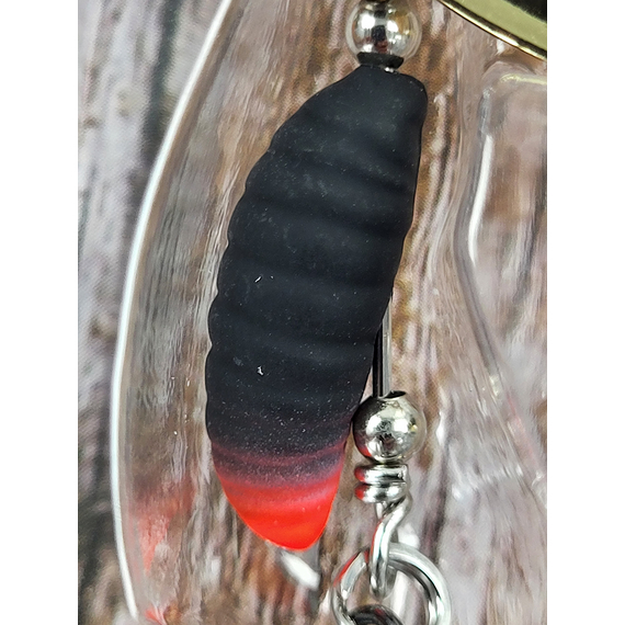 Мормышка Savage Gear Grub Spinners #2 5.8g Gold Black, Вес: 5.8g, Цвет блесны: Gold Black, фото , изображение 5