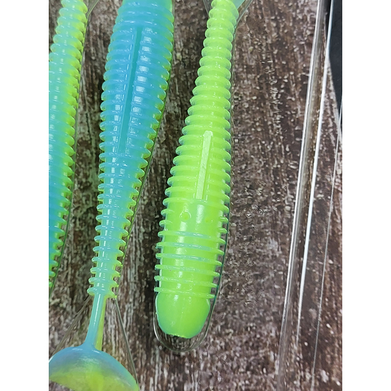 Силикон Keitech Swing Impact FAT 3.3" (7 шт/упак) цвет: pal#03 ice chartreuse, Длина силикона: 3.3" (8.4 см), Расцветка силикона: PAL#03 Ice Chartreuse, фото , изображение 8