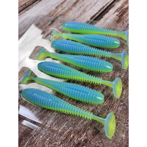 Силикон Keitech Swing Impact FAT 3.3" (7 шт/упак) цвет: pal#03 ice chartreuse, Длина силикона: 3.3" (8.4 см), Расцветка силикона: PAL#03 Ice Chartreuse, фото , изображение 9