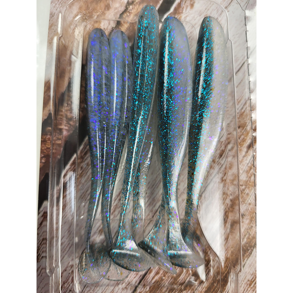 Силікон Keitech Easy Shiner 3.5" (7 шт/уп),, колір: ea#22 electric silver shi, Довжина силікону: 3.5" (8.9 см), Колір силікону: EA#22 Electric Silver Shi, фото , изображение 6