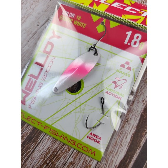 Мормышка Select Welldy 1.8g 31mm #18 Exotic White, Вес: 1.8, Цвет блесны: #18 Exotic White, фото , изображение 5