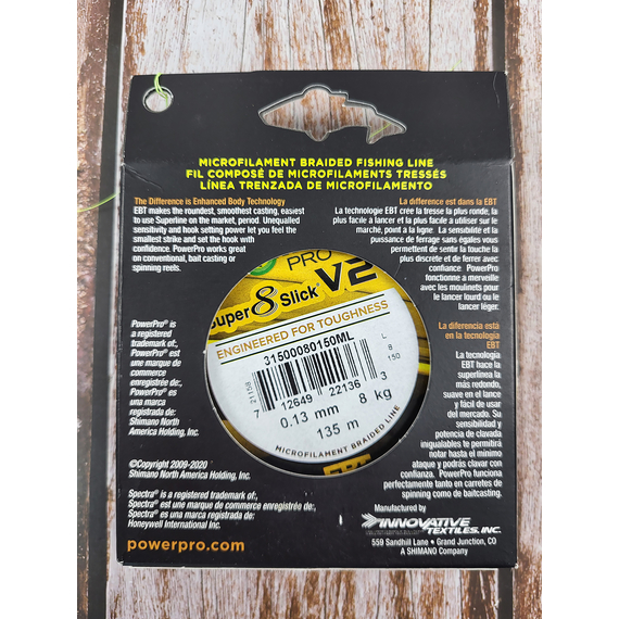 Шнур Power Pro Super 8 Slick V2 (Moon Shine) 135m 0.13mm 18lb/8.0kg, Діаметр: 0.13mm, Розмотування: 135, Колір: Moon Shine, фото , изображение 5