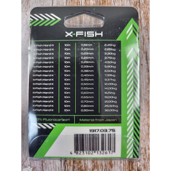 Флюорокарбон X-Fish Hard-X 10m (clear) 0.55mm 14.00kg, Діаметр: 0.55mm, Розмотування: 10m, фото , изображение 4