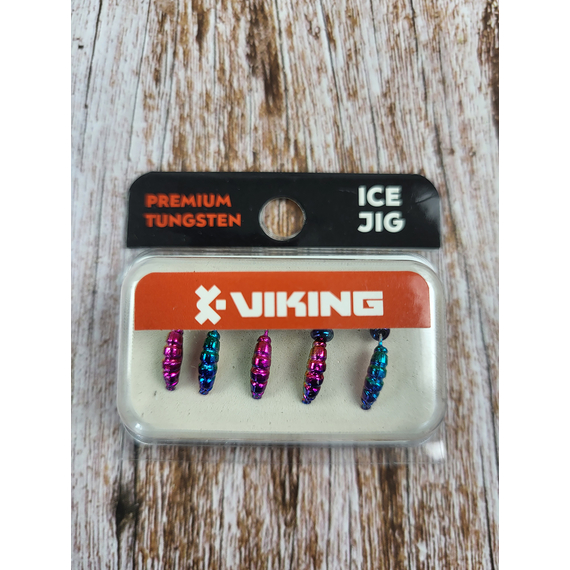 Мормышка вольфрамовая Viking Fishing Shrimp+bead 0.64g 8mm Rainbow (5шт), Размер/Вес: 8мм/0.64г, Цвет мормышки: Rainbow, фото , изображение 3