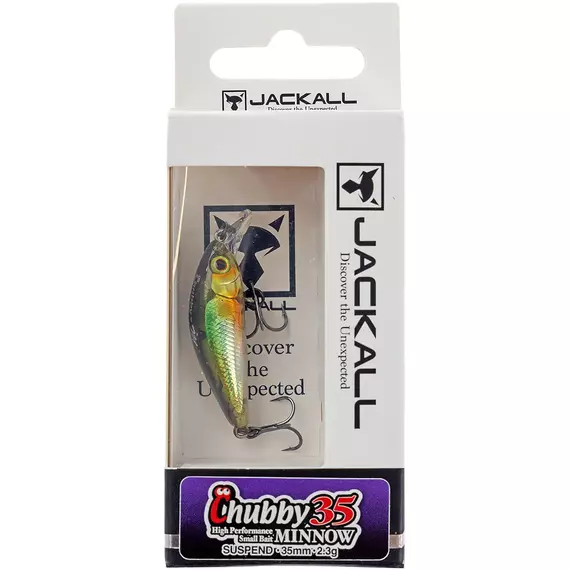 Воблер Jackall Chubby Minnow 35SP 35mm 2.3g NF Ayu, Розмір/Вага: 35мм/2.3г, Колір воблера: NF Ayu, фото , изображение 2