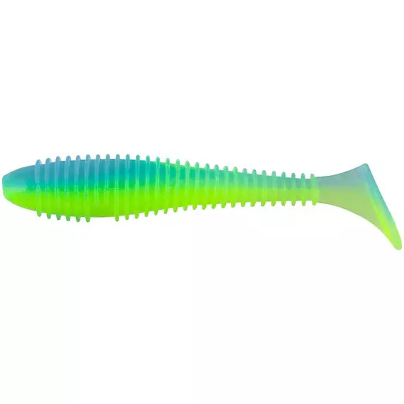 Силікон Keitech Swing Impact Fat 7.8" PAL#03 Ice Chartreuse (2 шт/уп), Длина силикона: 7.8" (19.8 см), Расцветка силикона: PAL#03 Ice Chartreuse, фото 