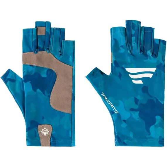 Рукавички Favorite Solar Fishing Gloves 5 Cut L/XL blue, Размер: L/XL, Модель: Blue, фото 