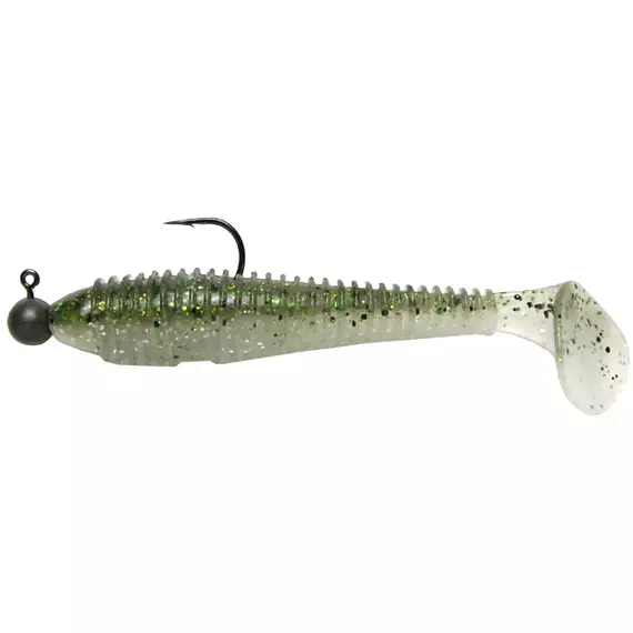 Силікон Keitech Swing Impact Fat 4.3" #440 Electric Shad (6 шт / уп) к:electric shad, Довжина силікону: 4.3" (10.9 см), Колір силікону: #440 Electric Shad, фото , изображение 5
