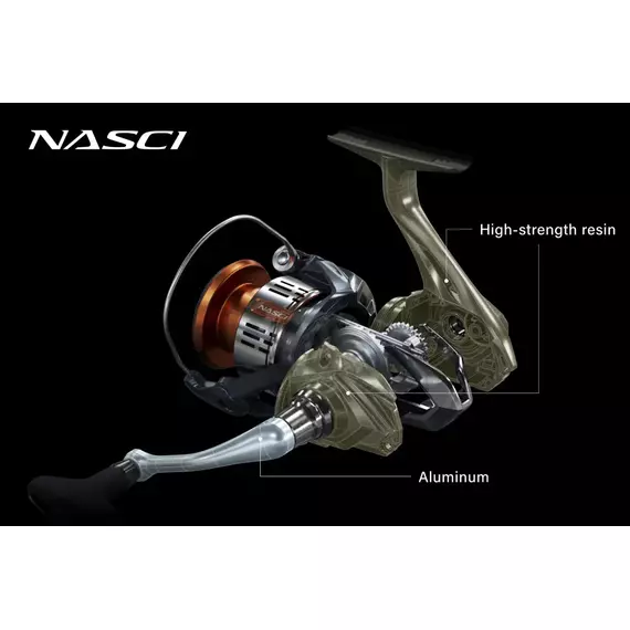 Котушка Shimano Nasci FD 2500 5+1BB 5.0:1, фото , изображение 3