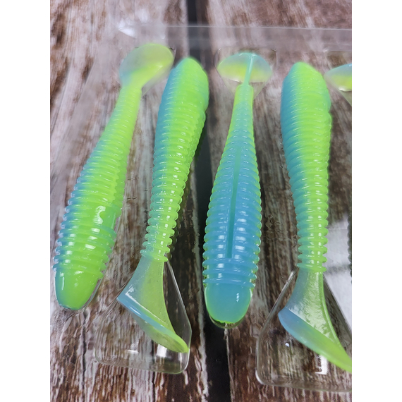 Силикон Keitech Swing Impact FAT 2.8" (8 шт/упак) цвет: pal#03 ice chartreuse, Длина силикона: 2.8" (7.1 см), Расцветка силикона: PAL#03 Ice Chartreuse, фото , изображение 8