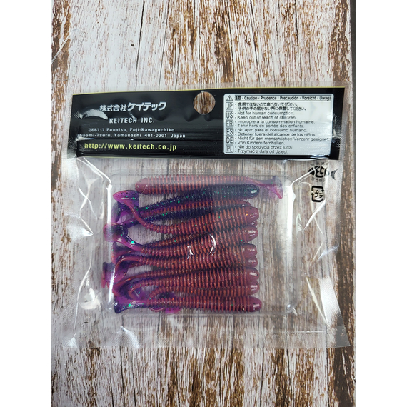 Силикон Keitech Swing Impact 2" (12 шт/уп), цвет: ea#21 mystic june bug, Длина силикона: 2" (5.1 см), Расцветка силикона: EA#21 Mystic June Bug, фото , изображение 3
