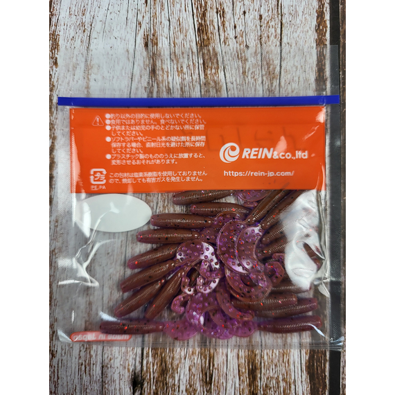 Силикон Reins Fat G-Tail Grub 2" 583 LOX (20шт/уп), Длина силикона: 2.0" (5,08 см), Расцветка силикона: 583 Lox, фото , изображение 4