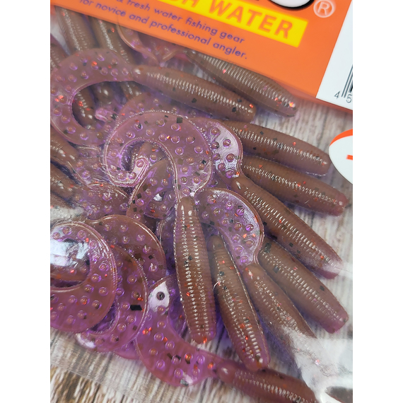 Силикон Reins Fat G-Tail Grub 2" 583 LOX (20шт/уп), Длина силикона: 2.0" (5,08 см), Расцветка силикона: 583 Lox, фото , изображение 5