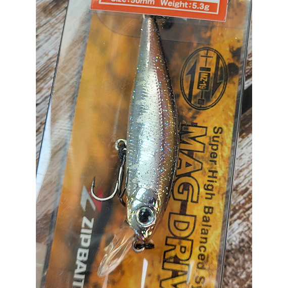 Воблер ZipBaits Rigge Flat 50S, 50mm 5.3g #213 (0.4-1.1m), Розмір/Вага: 50mm-S/5.3g, Колір воблера: #213, фото , изображение 6