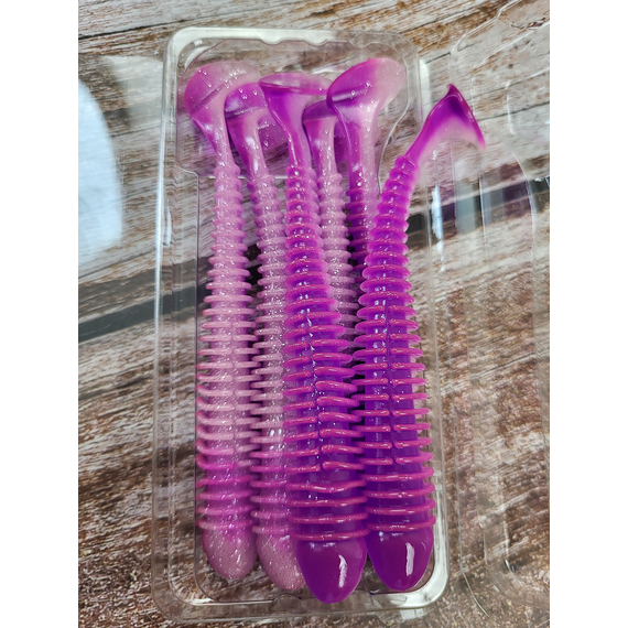 Силикон Keitech Swing Impact 4.5" (6 шт/упак), цвет: pal#14 glamorous pink, Длина силикона: 4.5" (11.4 см), Расцветка силикона: PAL#14 Glamorous Pink, фото , изображение 8