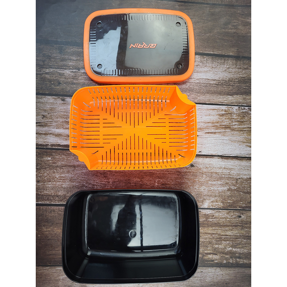 Ємність Brain Pellet/Bait box 26x18x9cм 3,0л (з ситом), Розмір ємності: 3.0л (26x18x9cм), фото , изображение 5