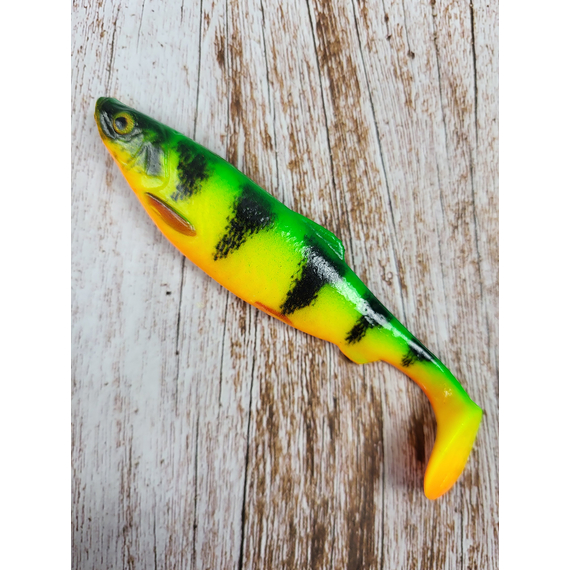 Силикон Savage Gear LB 4D Herring Shad 110mm 9.0g Firetiger (поштучно), Длина силикона: 110mm, Расцветка силикона: Firetiger, фото , изображение 2