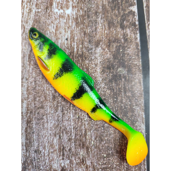 Силикон Savage Gear LB 4D Herring Shad 110mm 9.0g Firetiger (поштучно), Длина силикона: 110mm, Расцветка силикона: Firetiger, фото , изображение 4