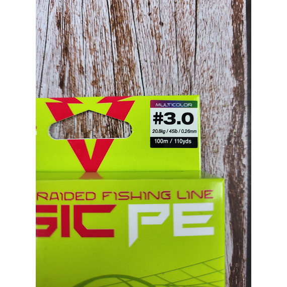 Шнур рыболовный Select Basic PE 100m, 0.26mm, 45Lb/20.8kg, цвет: разноцветный, Диаметр: 0.26mm, Размотка: 100m, Выберите цвет: мультиколор, фото , изображение 5