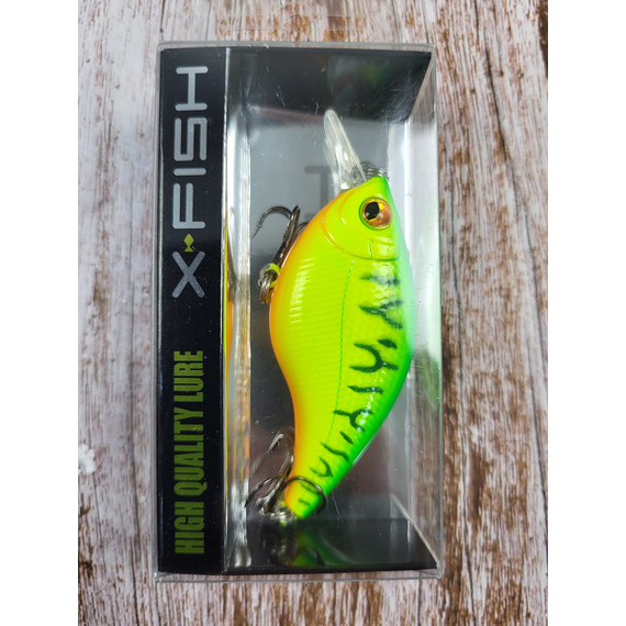 Воблер X-Fish Bobby 60F 60мм 9.5g #050 (1.8-2.3m), Размер/Вес: 60mm/9.5g, Цвет воблера: 050, фото , изображение 3