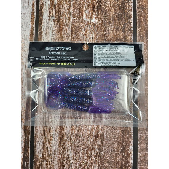 Силикон Keitech Little Spider 3.5" (5 шт/упак), цвет:ea#04 violet, Длина силикона: 3.5" (8.9 см), Расцветка силикона: EA#04 Violet, фото , изображение 4