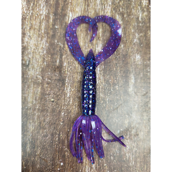 Силикон Keitech Little Spider 3.5" (5 шт/упак), цвет:ea#04 violet, Длина силикона: 3.5" (8.9 см), Расцветка силикона: EA#04 Violet, фото , изображение 8