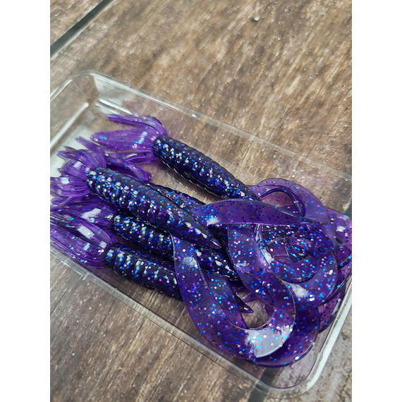 Силикон Keitech Little Spider 3.5" (5 шт/упак), цвет:ea#04 violet, Длина силикона: 3.5" (8.9 см), Расцветка силикона: EA#04 Violet, фото , изображение 9