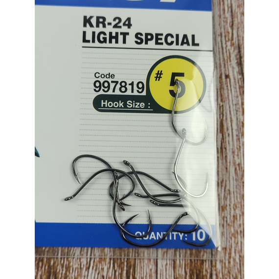 Крючок Decoy KR-24 Light Special #5 (10 шт/уп), фото , изображение 8