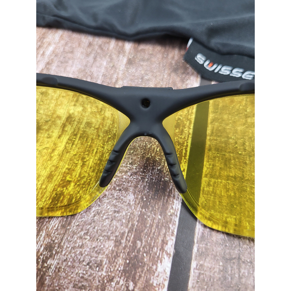 Окуляри балістичні Swiss Eye Lancer. Колір - чорний (жовте скло), фото , изображение 7