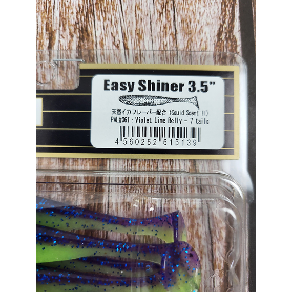 Силикон Keitech Easy Shiner 3.5" ц:pal#06 violet lime berry, Длина силикона: 3.5" (8.9 см), Расцветка силикона: PAL#06 Violet Lime Berry, фото , изображение 5