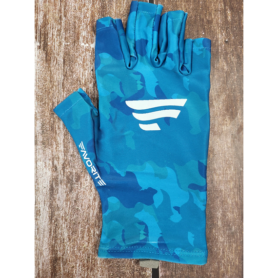 Рукавички Favorite Solar Fishing Gloves 5 Cut L/XL blue, Размер: L/XL, Модель: Blue, фото , изображение 8