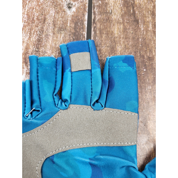 Рукавички Favorite Solar Fishing Gloves 5 Cut L/XL blue, Размер: L/XL, Модель: Blue, фото , изображение 11